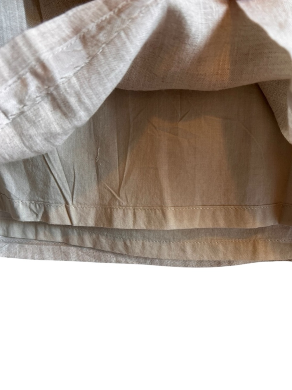 Brooks Brothers linen pleated a-line skirt in tan size 12 excellent condition - Picture 6 of 12